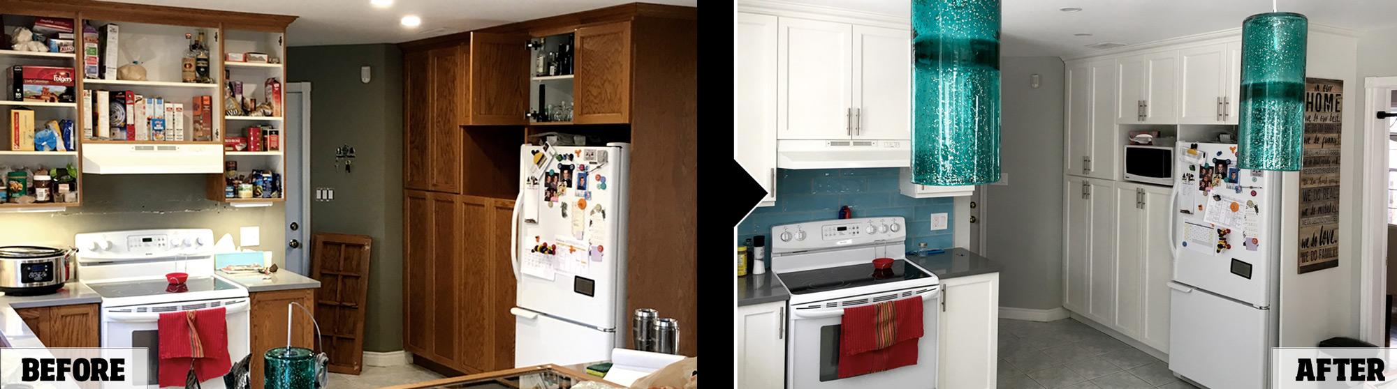 cabinet painting and refacing